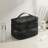 Bolsa de Tocador Portátil de Gran Capacidad Bolsa de Tocador de Viaje Bolsa de Almacenamiento Viaje Simple Bolsa de Malla Bolsa de Cosméticos Bolsa de Almacenamiento