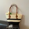 Bolsa de Palha Tecida Estilo Novo Primavera 2026 Estilo Praia Bolsa de Palha de Praia Ombro Único Estilo Pastoral Francês Férias Bolsa Feminina de Grande Capacidade