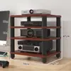 Gabinete de TV Simples Multifuncional Gabinete de Alto-falante Suporte para Amplificador Pés Suporte AV Rack com Amortecimento de Vibração Suporte hifi CD