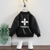 Jaqueta de Couro para Meninos 2025 Novo Estilo Roupas de Primavera e Outono para Bebês Meninos e Crianças Jaqueta de Couro de Motociclista Tops