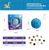 Disco de Pintura de Yeso para Niños Simulación DIY con Diseño de Triceratops, Juguete Creativo de Graffiti para Niños y Niñas