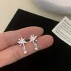 Pendientes Brillantes de Estrella de Fuegos Artificiales para Mujer, Diseño Único, Exquisitos, Modernos y Versátiles