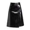 Moderna Falda de Cuero PU de Cocodrilo para Mujer, Nueva Colección Otoño 2026, Falda Bodycon de Cintura Alta Adelgazante, Elegante Falda Línea A para el Trabajo