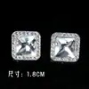 Botón cuadrado de perla de diamante de aleación, bricolaje, costura a mano, accesorios de ropa de pierna alta, suéter, abrigo, estilo pequeño y fragante