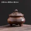 Fogareiro de Incenso Cerâmico Vintage Doméstico Interno Fogareiro de Incenso em Bastão de Sândalo Estilo Zen Chinês Decorativo de Mesa de Chá Ornamentos de Incenso em Selo