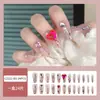 Dicas de Unhas com Pedras de Diamante Mais Vendidas no Tiktok, Arte de Unhas, Adesivos de Unhas Postiças, Unhas Longas Usáveis Feitas à Mão de Alta Qualidade Atacado