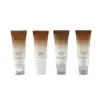 Cabezal de Masaje Metálico Estriado Hecho a Medida de Fábrica Material de Empaque de Tubo Suave Empaque de Crema para Arrugas de Cuello con Aceite Esencial Tubo Cosmético Tubo Suave Estriado