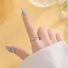 Anillo Lindo de Gatito y Pez para Mujer, Diseño de Nicho, Lujo Accesible, Anillo Abierto Único de Gama Alta, Anillo Sencillo para el Día a Día