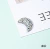 Escultura de Cristal Natural 3cm Enfeites de Lua Cristal Rosa Meia-Lua Pedra Bruta Polida Acessórios de Joias diy Especial ao Vivo