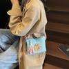 Bolso Cruzado Ligero para Viajes y Compras, Nuevo Modelo Ins Estilo Japonés, Alto Valor Estético, Fresco y Lindo, Bolso Pequeño Bordado con Bloques de Color para Mujer