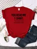 Você Vê Minha Camiseta Camiseta Gola Redonda Camiseta Criativa Camiseta Casual Essencial Moda Tendência Confortável Camiseta Feminina