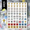Nuevas pegatinas transfronterizas, pegatinas de puntos de papel recubierto de colores, marcadores de puntos mensuales para clasificación, pegatinas redondas autoadhesivas escritas a mano