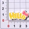 Accesorios de resina con letras inglesas de colores, pegamento de crema para manualidades para fundas de teléfono, imanes para refrigerador y dijes para zapatos