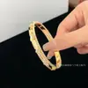 Pulsera Calidoscopio Chapada en Oro Rosa de 18K Pulsera de Trébol de Cuatro Hojas Joyería Regalo de San Valentín de Alta Gama para Mujeres