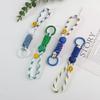 Anillo de Cara Sonriente de Colores Correa para Vaso de Agua Anillo para Cámara Llavero de Memoria USB Corto Cuerda Anti-pérdida Correa Ajustable para Teléfono Móvil