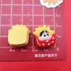 Batatas Fritas Desenho Animado Pão Pizza Biscoitos Pequenos Novos Acessórios de Resina Headwear DIY Grampo de Cabelo Acessórios para Capa de Celular Adesivos para Geladeira