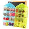 Organizador colgante de 16 compartimentos para ropa interior, calcetines, clasificación, bolsa de almacenamiento, bolsa colgante