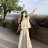 Blusa de Verão Curta com Manga Bufante para Mulheres, Conjunto Único com Estilo Étnico, Camisa, Roupa Dopamina de Verão