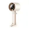 Ventilador Pequeno de Mão Ventilador de Resfriamento Violento para Mesa Dobrável Turbina Mini Portátil com Clipe Ventilador Recarregável por USB