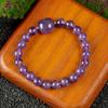 Venda Quente Transfronteiriça Cristal Natural Olho de Tigre Obsidiana Obsidiana Prateada Pulseira Gato Sem Rosto Moda Contas Redondas Pulseira Casal