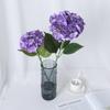 Hortensia simulada de rama grande transfronteriza, estilo europeo, para el hogar, boda, decoración floral, flor falsa, cinta hidratante, hortensia simulada