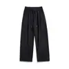 Nuevos Pantalones Casuales de Pierna Ancha Rectos de Pierna Ancha con Cordón Drapeado para Hombre Otoño/Invierno 2025 Cintura Alta Adelgazantes Sueltos Largos Pantalones de Hombre