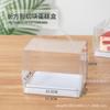 Caja portátil de mousse multicapa transparente Caja cortadora de rollo de pastel japonés Caja para repostería con piezas de corte Caja con banda exterior