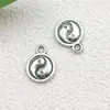 Set Mixto de 30 Piezas Más Vendido Transfronterizo de Colgantes de Plata de Xizang, Pulseras, Collares, Dijes Pequeños de Plata Antigua de Aleación, Accesorios de Joyería Hechos a Mano para DIY
