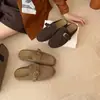 Sandálias plataforma Birkenstock estilo francês para mulheres, nova coleção outono 2026, mules de calçar sem fecho com bico fechado, perfeitas para usar ao ar livre