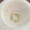 Anel Plissado Texturizado Minimalista para Mulheres, Design de Nicho com Sensação de Luxo, Anel Aberto, Joia Versátil e Elegante para o Dia a Dia