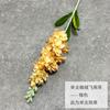 Al por mayor Delphinium simulado flocado Trasplante de cabello único Flor de jacinto Flor de jacinto Boda Naranja Decoración de salón de bodas Guía de camino