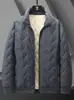 Chaqueta de invierno de lana de cordero y algodón de marca moderna transfronteriza para hombres jóvenes, corte holgado, cuello alto, forro polar, abrigo de algodón engrosado