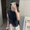 Linho 2026 Verão Novo Estilo High-End Elegante Cor Sólida Gola Reversível Algodão-Linho Camisa, Caimento Solto, Super Emagrecedora, Blusa Estilosa