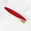 Grampo de cabelo Angkor Red Irregular Alloy Drop Glaze Hairpin Cabelo quebrado Grampo de cabelo Front Side Bangs Clipe Duckbill Par de grampos