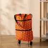 Carrito de compras portátil, Carrito pequeño plegable para uso doméstico, Bolsa de compras ligera con ruedas, Carrito de compras estilo mochila
