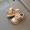 Zapatillas de Primavera para Niños 2025 Moda Zapatos Casuales con Velcro para Niños Pequeños y Medianos Zapatillas de Correr para Niñas con Bloques de Color