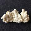 Marfim Fruta Escultura Pequeno Deus da Riqueza Maitreya Oito Imortais Cruzando o Mar Dezoito Arhats Escritório em Casa Mesa Artesanato Enfeites