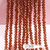 Cuentas para Ruedas de 2/3/4/6/8mm Accesorios para Joyería DIY Cuentas Sueltas de Cristal Color Estándar Transparente Cadena Completa