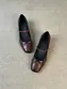 Versión de Piel de Oveja~Suela Suave Punta Cuadrada Zapatos Mary Jane con Lazo para Mujer 2026 Nuevos Retro Tacón Medio Tacón Grueso Zapatos Negros Individuales