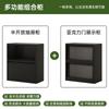 Estantería de Estilo Medieval, Estante de Almacenamiento de Pared a Techo, Gabinete de Rejilla Negra para Sala de Estar, Gabinete de Almacenamiento, Estantería Combinada para Ventana de Mirador