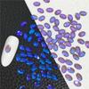2023 Novo Cyber Celebrante Nail Art Fada Aurora Cor Mágica Diamante Transparente Misto Aurora Fantasma da Ópera Roxo Joia Diamante em Formato
