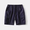 Bermuda Masculina na Altura do Joelho 2026 Verão Roupa Infantil Calça Cor Sólida Bolso Bermuda de Comprimento Médio Moda Bebê Bermuda Color Block