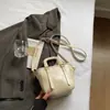 Bolso de Mano para Mujer Moderno y Sencillo 2026 Primavera Nuevo de Moda Elegante Color Sólido Bolso Cruzado Tipo Cubo