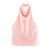 Comercio Exterior Ropa de Mujer 2025 Nueva Moda Europea y Americana Textura de Satén de Seda Tops y Faldas 3203317 3210317