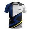 Camiseta Deportiva de Impresión Digital Nueva de Verano para Hombre, Holgada de Manga Corta, Tops al por Mayor