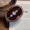 Nuevo Pulsera de Calabaza de la Fortuna de Jade de Espuma de Agua Natural Incrustado Estilo Chino para Mujer, Temática de Gato, Nicho, Versátil, Lujo Ligero, Joyería de Alta Gama