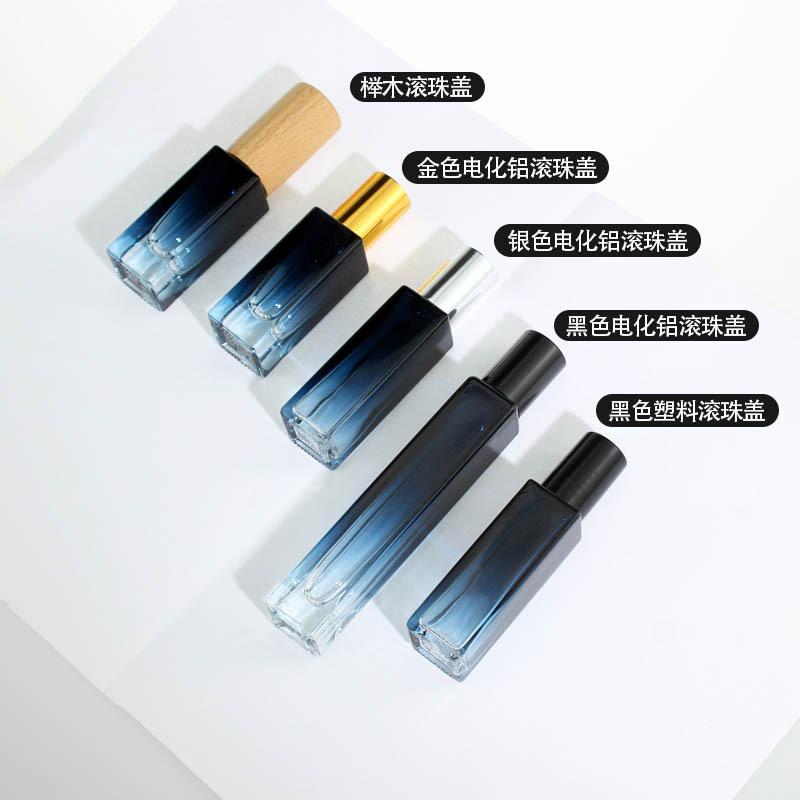 蓝色渐变滚珠瓶