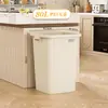 Papelera Cuadrada Comercial para Oficina, Cubo de Basura de Gran Capacidad para Cocina del Hogar, Contenedor de Residuos Sanitarios sin Tapa