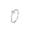 Anel de Cobra da Moda Feminino Prata de Lei S925 Europeu e Americano Clássico Personalidade Animal Anel Banhado a Platina Dedo Indicador Anel Único Atacado