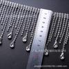 Cadena de garra con diamantes de imitación, accesorio decorativo con borlas para boda, ideal para manualidades, directo de fábrica